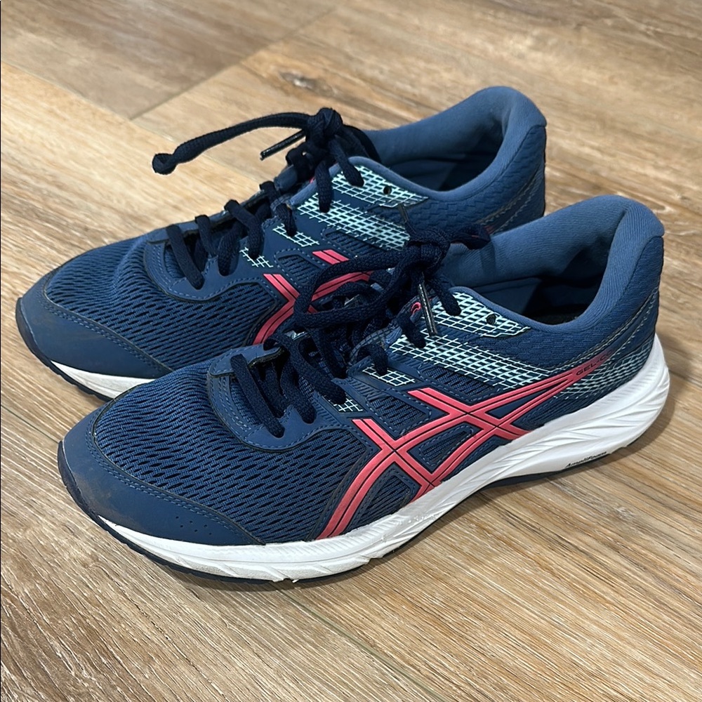 Asics Women's Gel Contend 6 Grand Shark Pink Glo Running Shoes Size 9